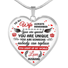 Load image into Gallery viewer, Luxury Charm Heart Necklace Husband to Wife