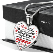 Load image into Gallery viewer, Luxury Charm Heart Necklace Husband to Wife