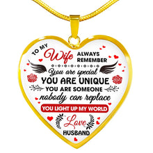 Load image into Gallery viewer, Luxury Charm Heart Necklace Husband to Wife