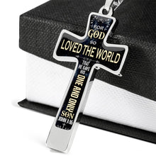 Load image into Gallery viewer, John 3:16 Luxury Cross Necklace