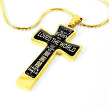 Load image into Gallery viewer, John 3:16 Luxury Cross Necklace