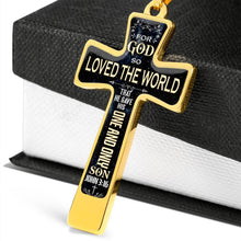 Load image into Gallery viewer, John 3:16 Luxury Cross Necklace