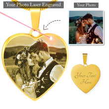 Load image into Gallery viewer, Customizable Silver/Gold Necklace with Heart Pendant