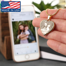 Load image into Gallery viewer, Customizable Silver/Gold Necklace with Heart Pendant