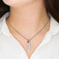 Birthstone Personalized Name Plate Necklace