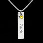 Birthstone Personalized Name Plate Necklace