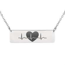Load image into Gallery viewer, Heart Beat  Horizontal Necklace
