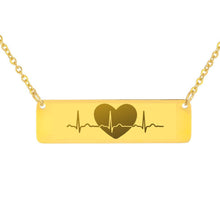 Load image into Gallery viewer, Heart Beat  Horizontal Necklace