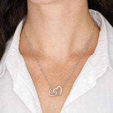 Load image into Gallery viewer, Interlocking Heart Necklace Mom to Daughter