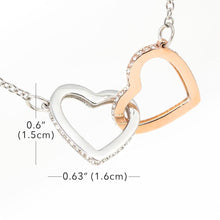 Load image into Gallery viewer, Interlocking Hearts Necklace Husband to Wife