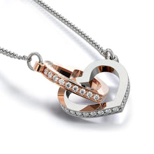 Load image into Gallery viewer, Interlocking Hearts Necklace Husband to Wife