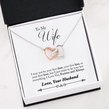 Load image into Gallery viewer, Interlocking Hearts Necklace Husband to Wife