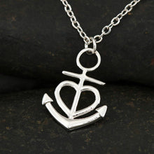 Load image into Gallery viewer, Luxury Love Anchor Necklace Mom to Daughter