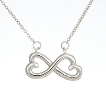 Load image into Gallery viewer, Infinity Love Necklace (White/Yellow Gold)