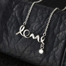 Load image into Gallery viewer, Scripted Love Necklace Dad/Daughter