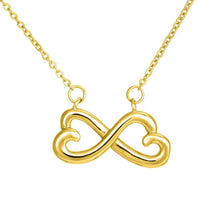 Load image into Gallery viewer, Infinity Love Necklace (White/Yellow Gold)