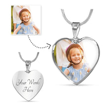 Load image into Gallery viewer, Customizable Silver/Gold Necklace with Heart Pendant