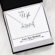 Load image into Gallery viewer, Scripted Love Necklace Husband/Wife