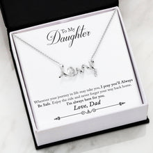 Load image into Gallery viewer, Scripted Love Necklace Dad/Daughter