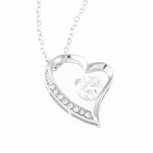 Load image into Gallery viewer, Forever Love Necklace Mom to Daughter (White/Yellow Gold)
